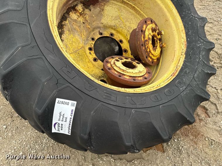 image for item DV2672 (2) 20.8-38 Goodyear tires and wheels