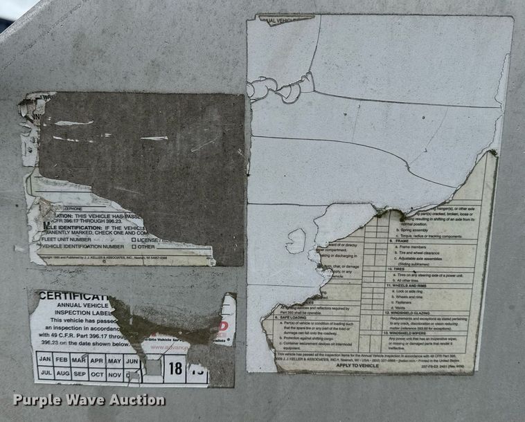 image for item DW1959 2006 Ledwell feed delivery trailer