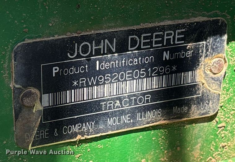 image for item DY0463 2007 John Deere 9520 Scraper Special 4WD tractor