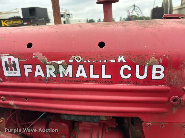 image for item DY0508 International Harvester Farmall Cub tractor
