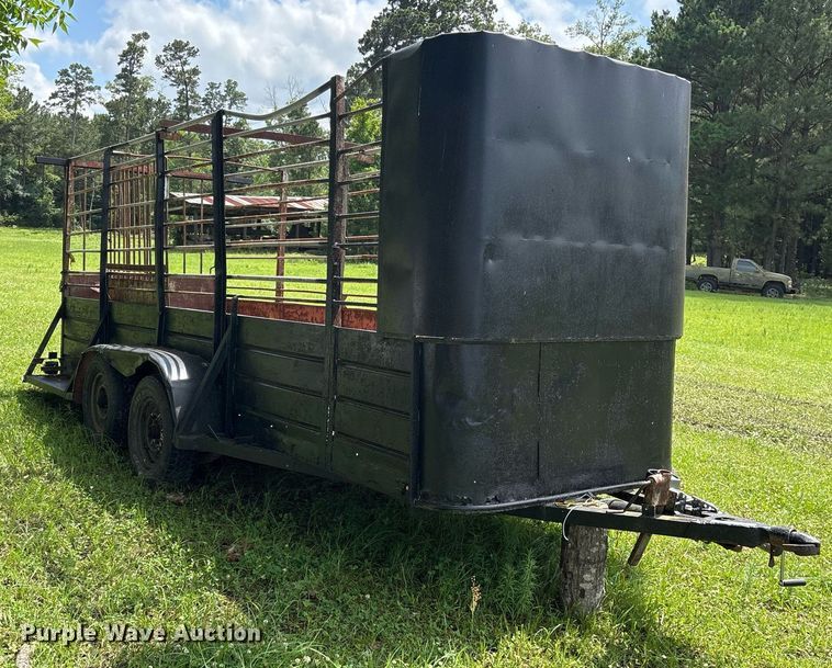 image for item DY0514 Shop built livestock trailer