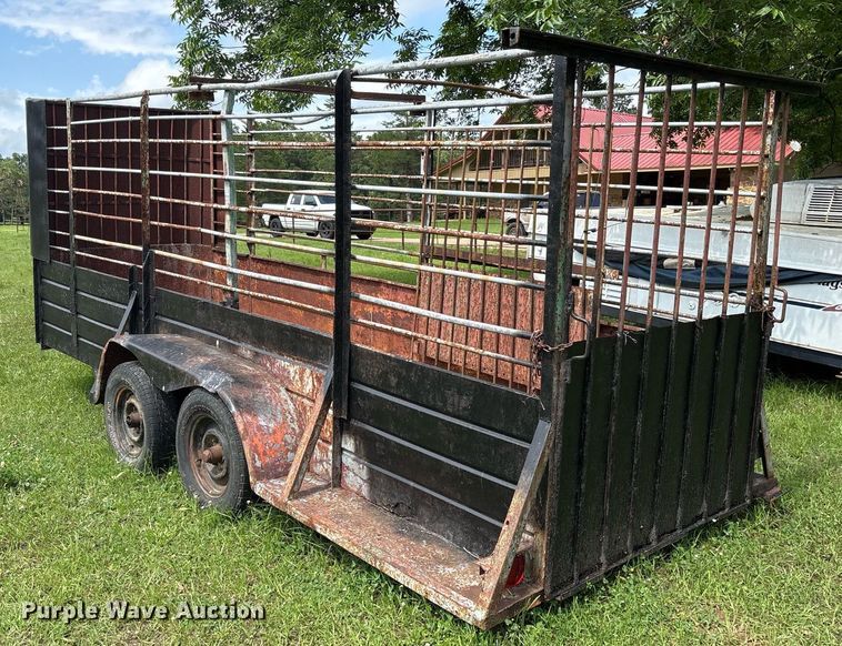 image for item DY0514 Shop built livestock trailer