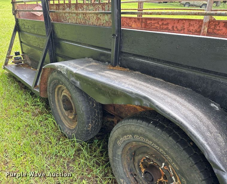 image for item DY0514 Shop built livestock trailer
