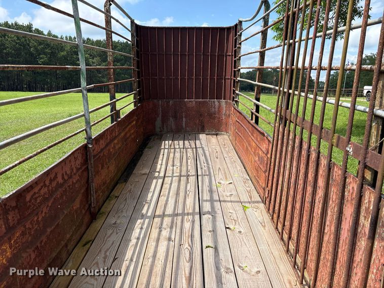image for item DY0514 Shop built livestock trailer