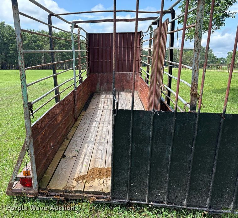 image for item DY0514 Shop built livestock trailer
