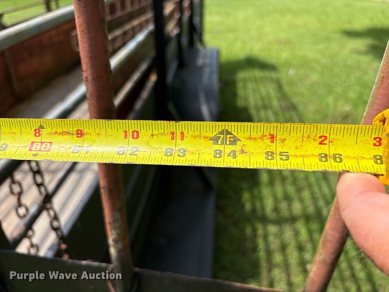 image for item DY0514 Shop built livestock trailer