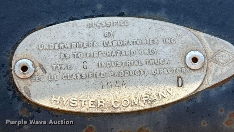 image for item DZ8484 2001 Hyster H80C forklift