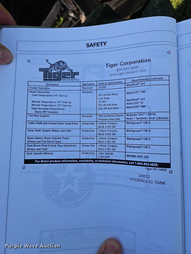 image for item EB8094 (2) Tiger Mowers rotary mowers