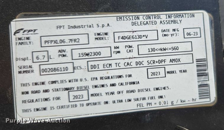 image for item EC1036 2023 Case IH Puma 185 MFWD tractor