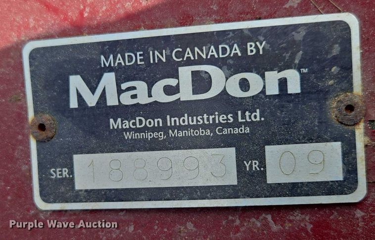 image for item ED2023 2009 MacDon M200 swather / windrower