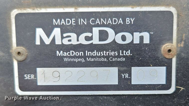 image for item ED2023 2009 MacDon M200 swather / windrower