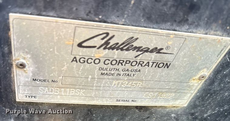 image for item EG6463 2007 Challenger MT345B tractor