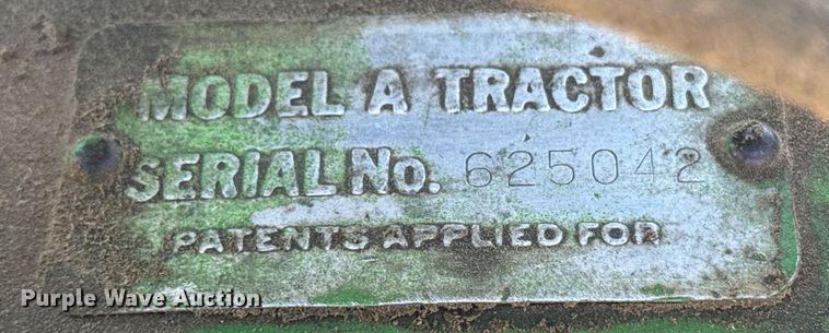 image for item EG6469 1949 John Deere A tractor