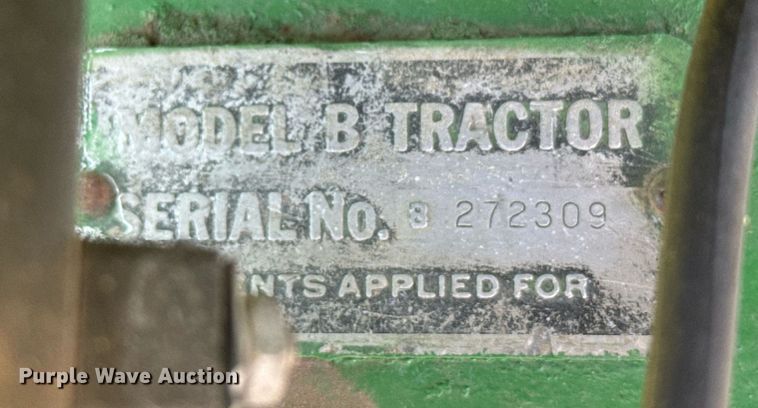 image for item EG6473 1950 John Deere B tractor