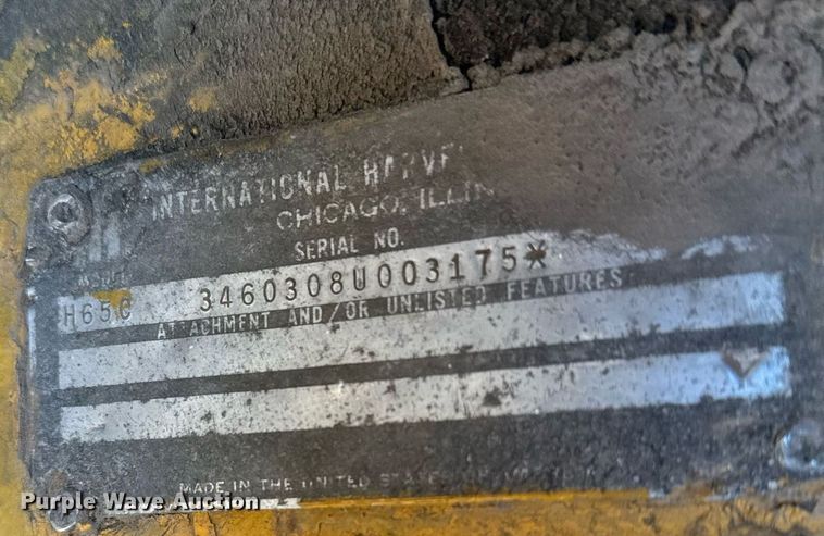 image for item EG6479 International Harvester H65C wheel loader