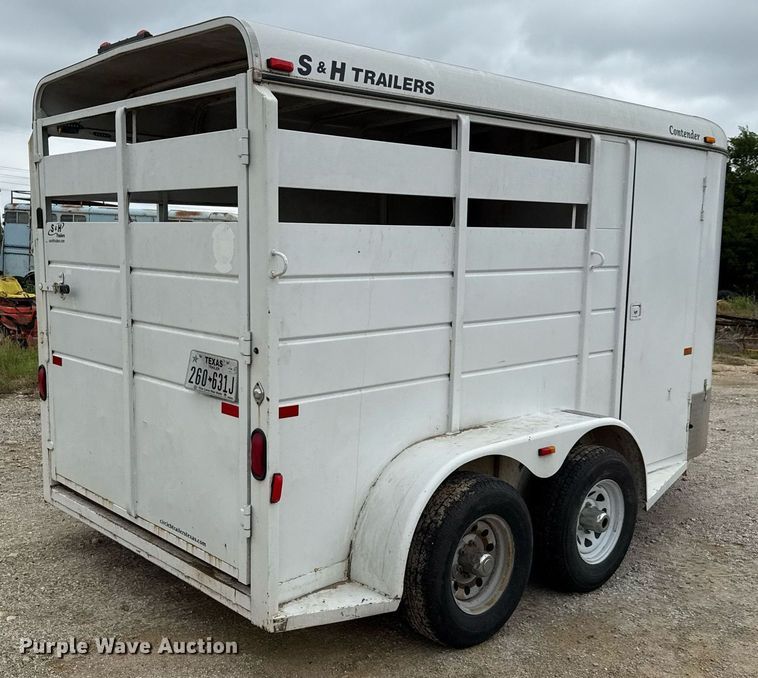 image for item EJ3835 2015 S & H SHH0832-14 livestock trailer