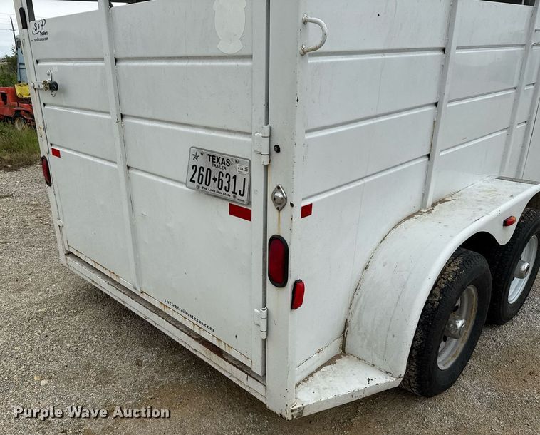 image for item EJ3835 2015 S & H SHH0832-14 livestock trailer