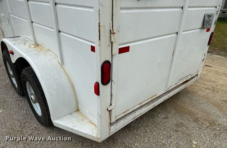 image for item EJ3835 2015 S & H SHH0832-14 livestock trailer