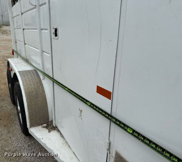 image for item EJ3835 2015 S & H SHH0832-14 livestock trailer