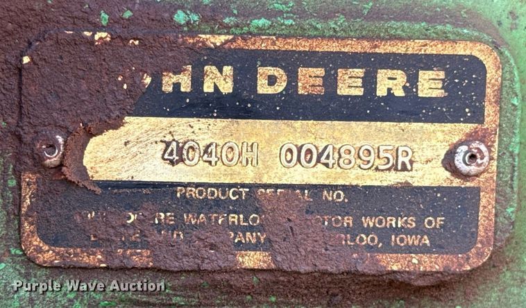image for item EJ4640 1979 John Deere 4040  tractor