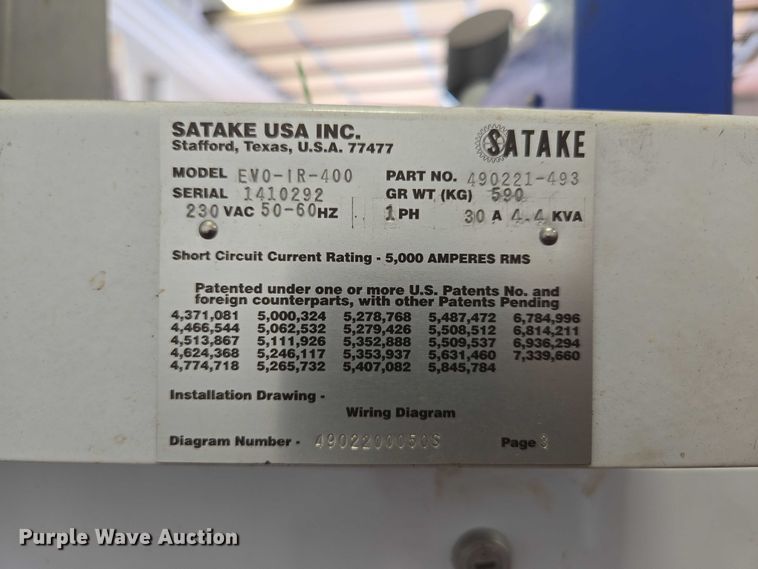 image for item EN3700 Satake EVO-IR-400 pecan color sorter