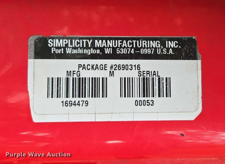 image for item EN3787 Simplicity Legacy XL lawn mower