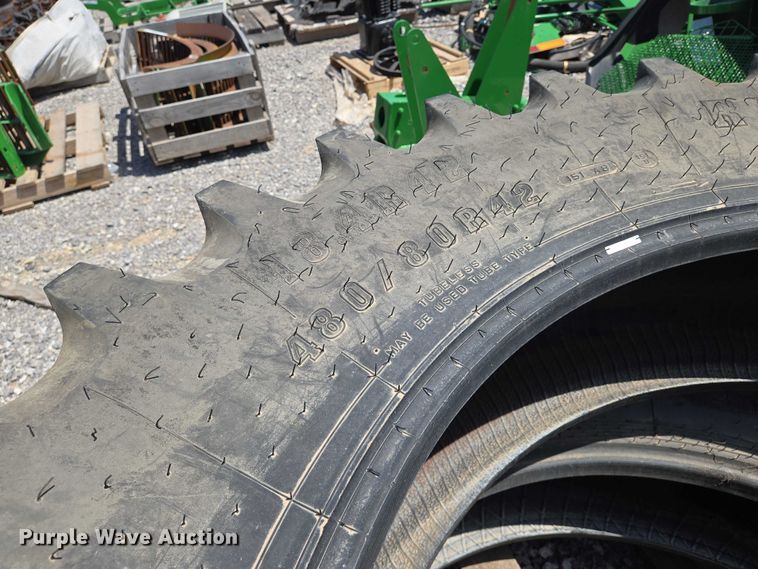 image for item EO0915 (2) Firestone 480/80R42 tires