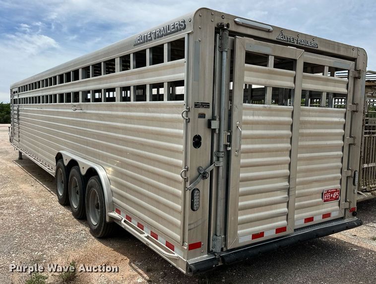 image for item EQ4759 2023 Elite Trailer livestock trailer