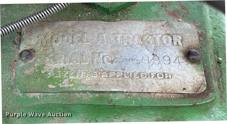 image for item NE9835 1947 John Deere A tractor