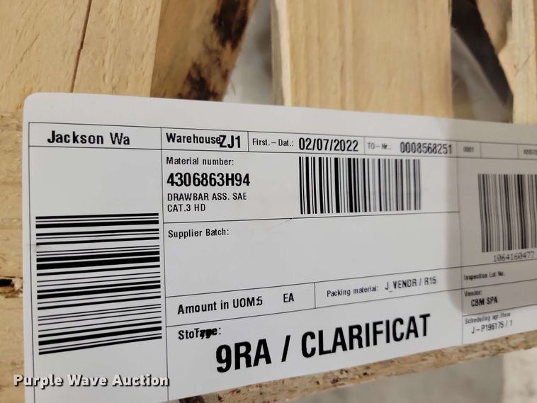 image for item NV9842 (38) Massey Ferguson draw bars