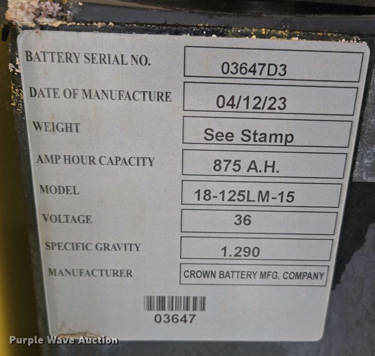 image for item EC1021 2023 Hyster E35HSD3-18 forklift