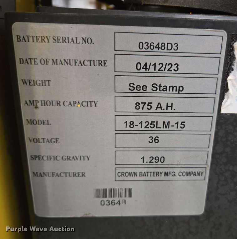 image for item EC1025 2023 Hyster E35HSD3-18 forklift