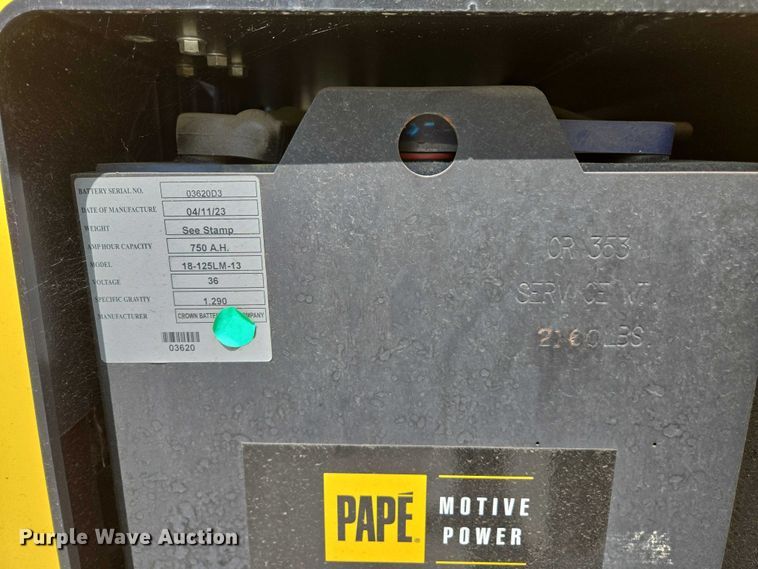 image for item EC1052 2023 Hyster N35ZR3-16.25 reach truck