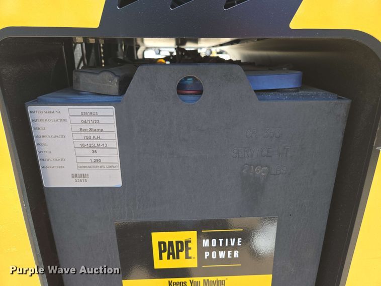 image for item EL6030 2023 Hyster N35ZR3-16.25 reach truck