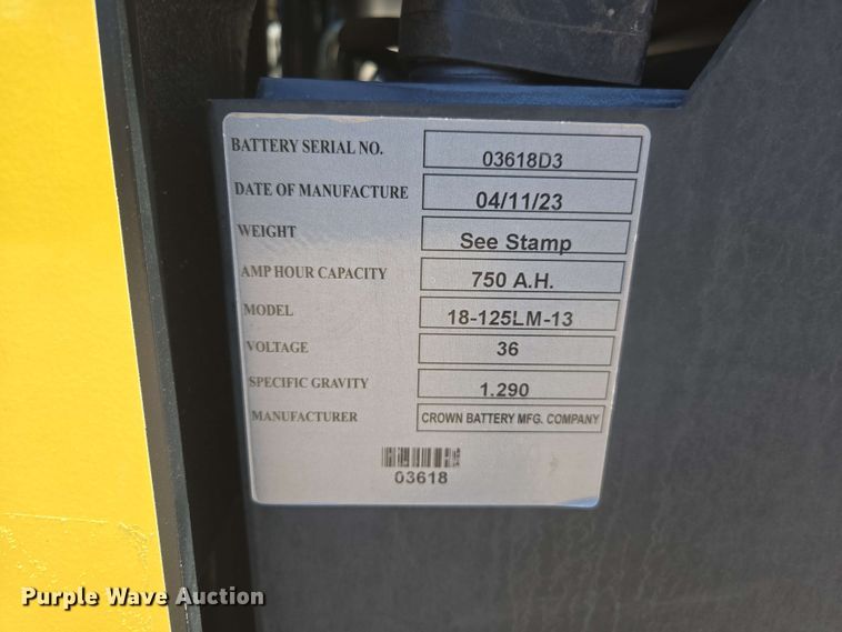 image for item EL6030 2023 Hyster N35ZR3-16.25 reach truck