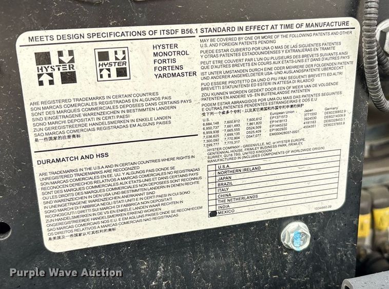 image for item EL6037 2023 Hyster B60ZAC2 pallet jack