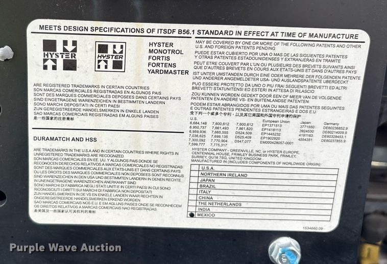 image for item EL6038 2023 Hyster B60ZAC2 pallet jack