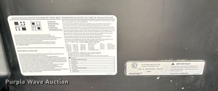 image for item EL6058 2023 Hyster N35ZR3-16.25 reach truck