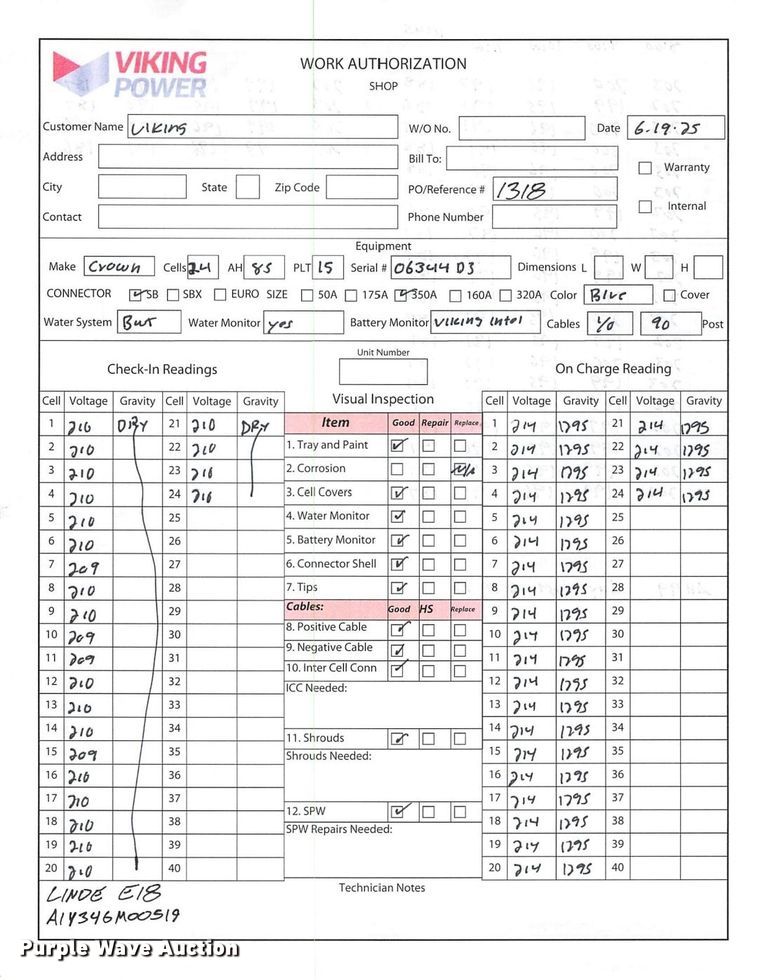 image for item ND9805 2023 Linde E18 forklift