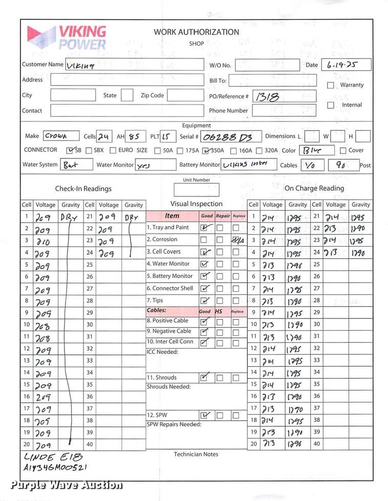 image for item ND9816 2023 Linde E18 forklift