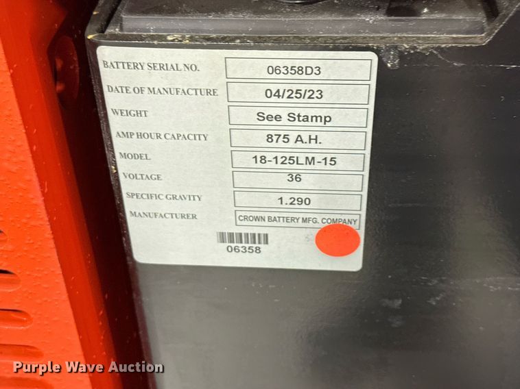 image for item ND9831 2023 Linde E18S forklift