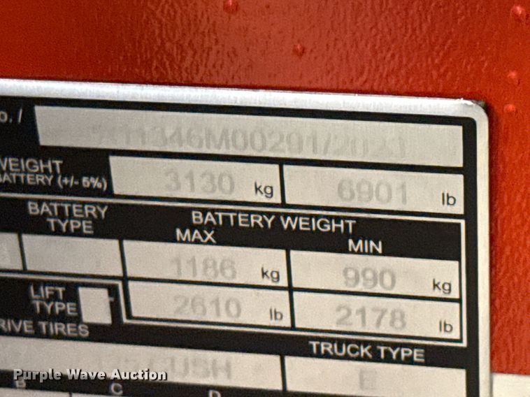 image for item ND9831 2023 Linde E18S forklift