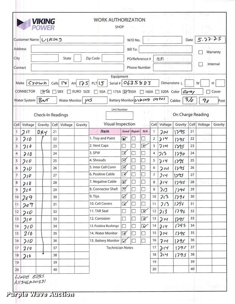 image for item ND9831 2023 Linde E18S forklift