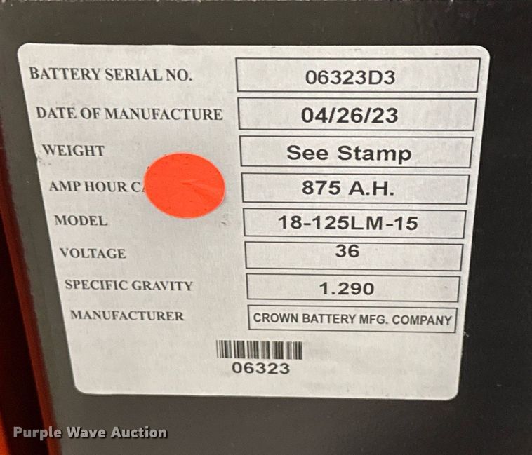 image for item ND9840 2023 Linde E18S forklift