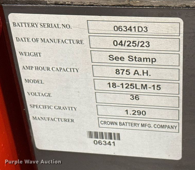 image for item ND9842 2023 Linde E18S forklift