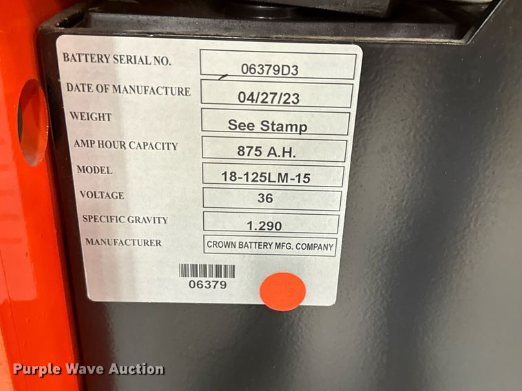 image for item ND9845 2023 Linde E18S forklift