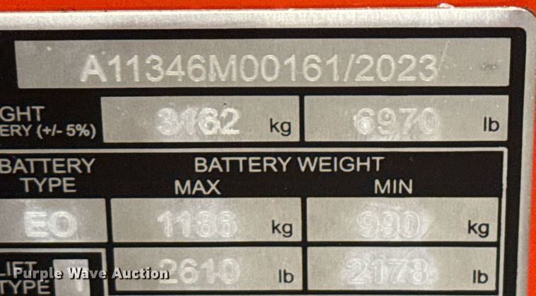 image for item ND9846 2023 Linde E18S forklift