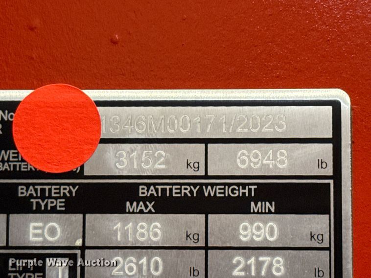 image for item ND9848 2023 Linde E18S forklift