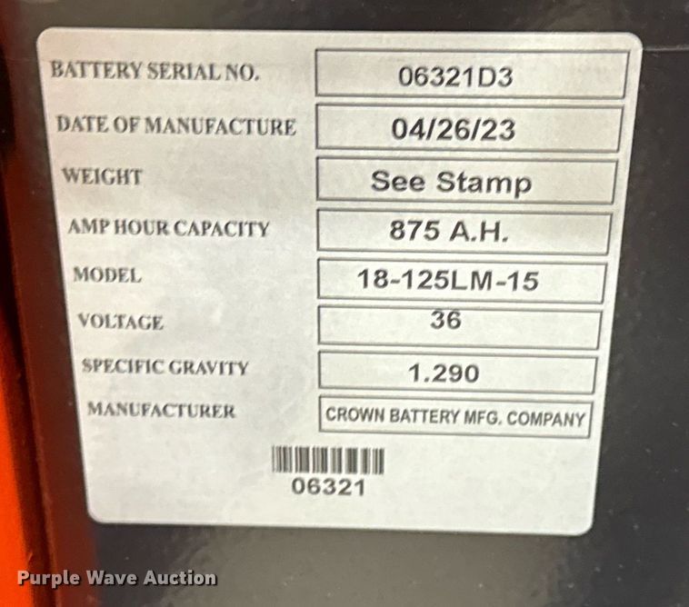 image for item ND9850 2023 Linde E18S forklift