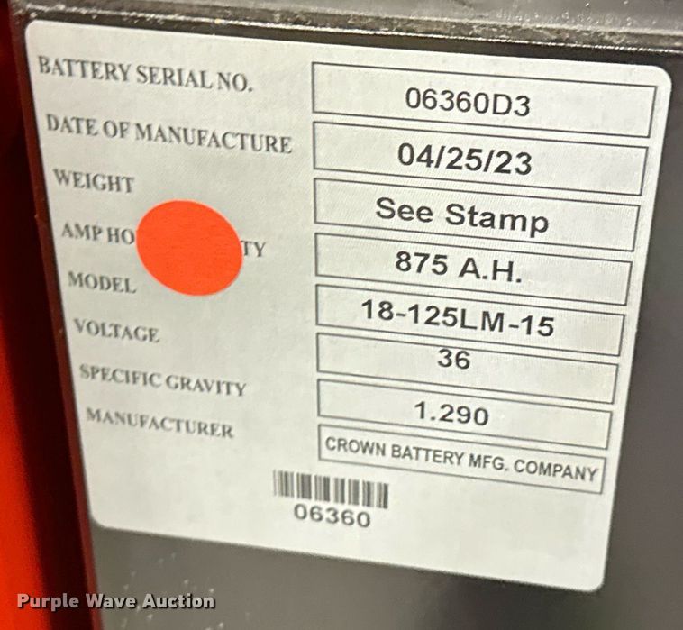 image for item ND9851 2023 Linde E18S forklift